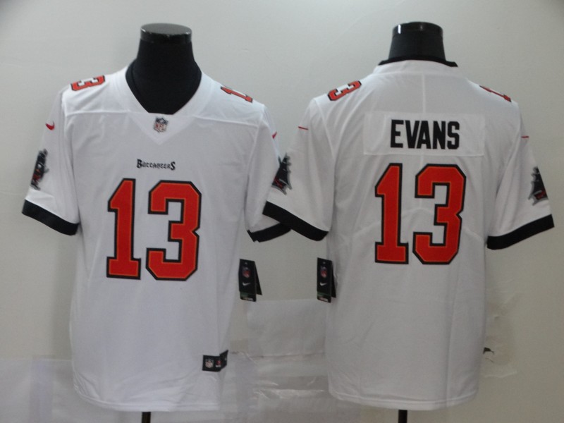 Men's Tampa Bay Buccaneers Mike Evans #13 White Jersey